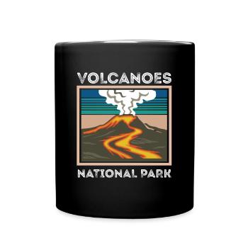 Volcano Souvenir National Park Hawaii Volcano Island - Full Colour Mug - black - Front