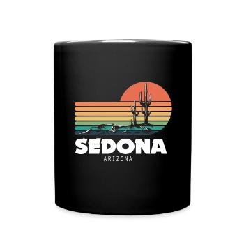 Sedona Arizona Cactus Canyon National Park Camping - Mug uni - noir - Devant