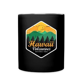 Souvenir du parc national des volcans d’Hawaï - Mug uni - noir - Devant