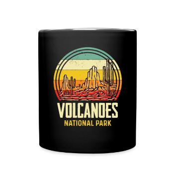 Volcano Island Souvenir National Park Hawaii - Full Colour Mug - black - Front