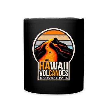 Parc national des volcans d’Hawaï Souvenir Île volcanique - Mug uni - noir - Devant