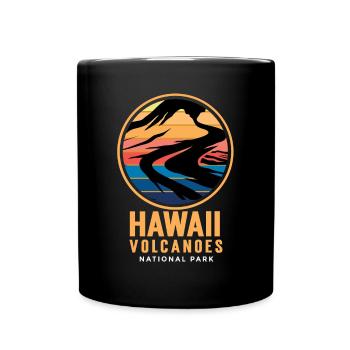 Hawaii Volcanoes National Park Volcano Island Souveni - Full Colour Mug - black - Front