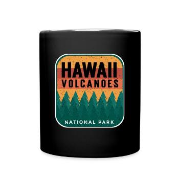 National Park Souvenir Hawaii Volcanoes Hiking Vulka - Full Colour Mug - black - Front