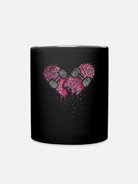 Skateboard Coeur Skateboarder Skater Skateboarder - Mug uni - noir
