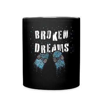 Broken Dreams Skater Skateboard Halfpipe Skatepark - Tasse einfarbig - Schwarz - Vorne