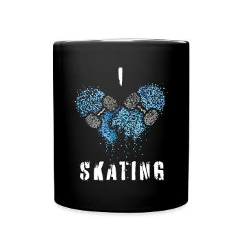 Skater Skateboarder Skating Skater Skateboard - Tasse einfarbig - Schwarz - Vorne