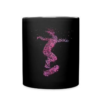 Skateboard Skating Skater Skateboarding Halfpipe - Full Colour Mug - black - Front
