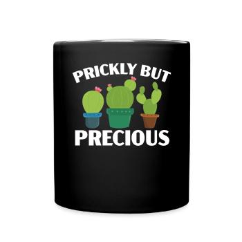 Plante succulente épineuse mais précieuse amoureuse des cactus - Mug uni - noir - Devant