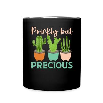 Plante succulente épineuse mais précieuse amoureuse des cactus - Mug uni - noir - Devant