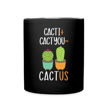 Cactus Cactus Cactus Plante Succulente Dame Jardinier - Mug uni - noir - Devant