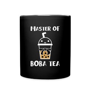 Master Of Boba Tea Shirt Geschenk - Tasse einfarbig - Schwarz - Vorne