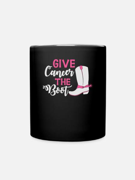 Donnez au cancer le laissez-passer de course - Mug uni - noir