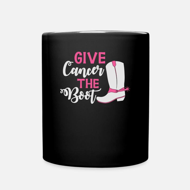 Donnez au cancer le laissez-passer de course - Mug uni - noir
