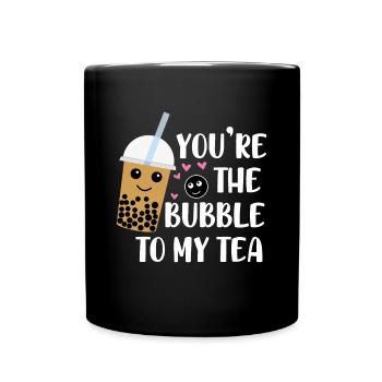 Vous êtes la bulle à mon partenaire de thé Look Love - Mug uni - noir - Devant