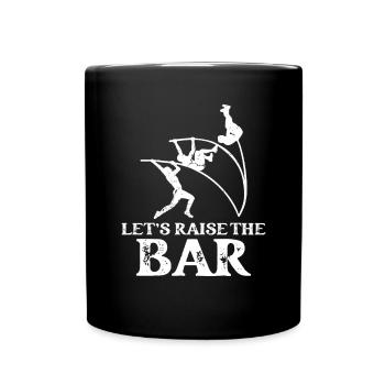 Let's lift the pole pole vault - Full Colour Mug - black - Front