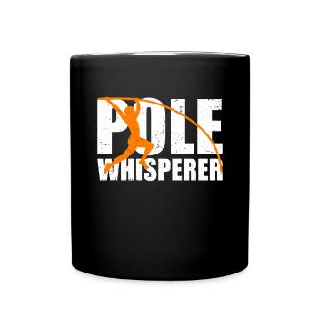 Pole Whisperer Funny Pole Vault - Full Colour Mug - black - Front