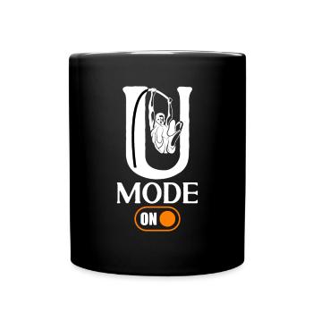 U Mode On Funny Pole Vault - Full Colour Mug - black - Front