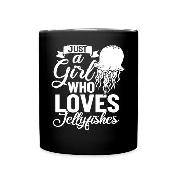 Méduse Méduse Aquarium d’animaux marins Aquarium - Mug uni - noir - Devant