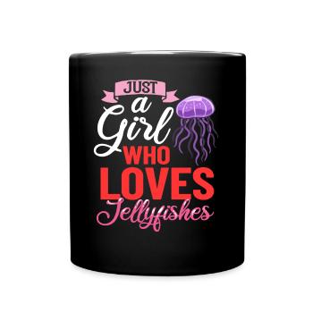 Méduse Méduse Aquarium d’animaux marins Aquarium - Mug uni - noir - Devant