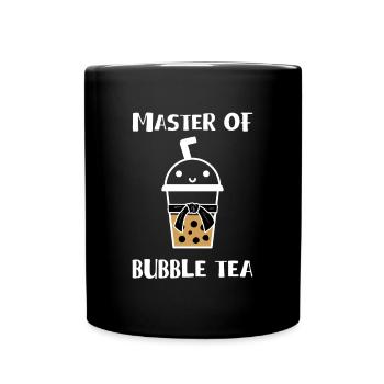 Master Of Bubble Tea Shirt Geschenk - Tasse einfarbig - Schwarz - Vorne