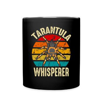 Funny Tarantula Whisperer Spider Owner Retro - Full Colour Mug - black - Front