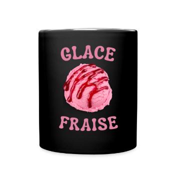Juste une boule de glace à la fraise - Mug uni - noir - Devant