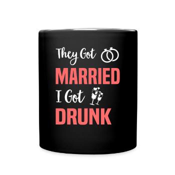 JGA Wedding Marriage Jungesellenabschied Party - Full Colour Mug - black - Front