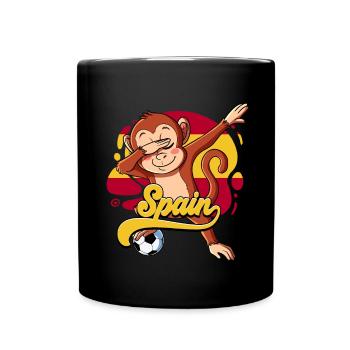 Spanien Fußball - Tasse einfarbig - Schwarz - Vorne