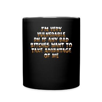 I'm Very Vulnerable RN - Full Colour Mug - black - Front