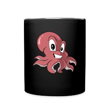 Octopus Octopus Octopus Octopus - Full Colour Mug - black - Front