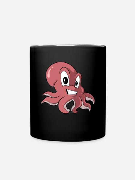 Octopus Octopus Octopus Octopus - Full Colour Mug - black