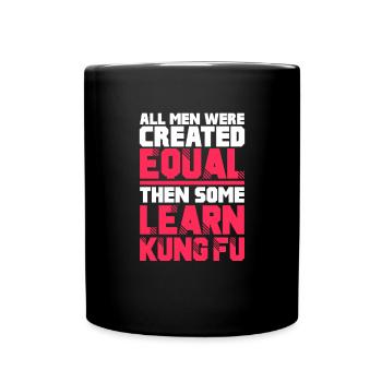 Kung Fu Kampfsport Kampfkunst Sport Geschenk - Tasse einfarbig - Schwarz - Vorne