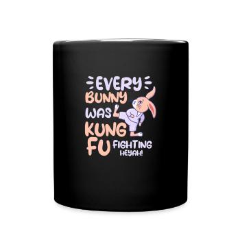 Kung Fu Kampfsport Kampfkunst Sport Geschenk - Tasse einfarbig - Schwarz - Vorne