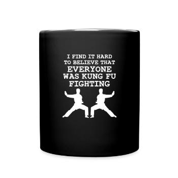 Kung Fu Kampfsport Kampfkunst Sport Geschenk - Tasse einfarbig - Schwarz - Vorne