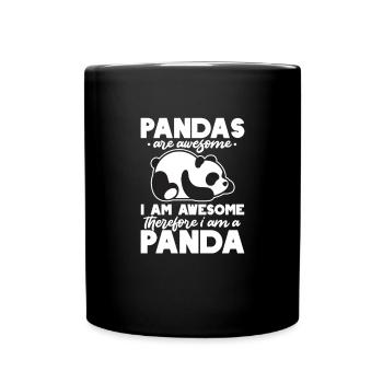 Panda Panda Ours Ours Animal Pandas Cadeau - Mug uni - noir - Devant