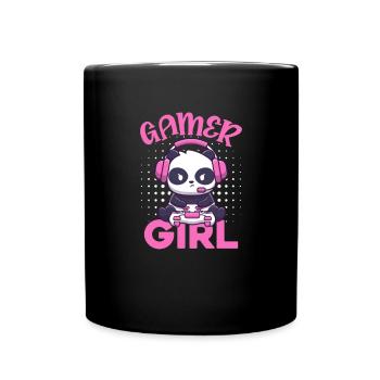 Panda Gamer Girl Panda Bear Animal Pandas Cadeau - Mug uni - noir - Devant