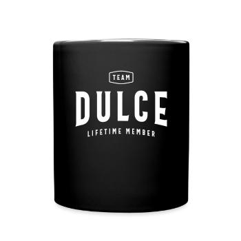 Team Dulce Lifetime Member Personalized Name - Full Colour Mug - black - Front