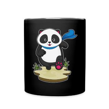 Panda Jogger Jogging Sport - Mug uni - noir - Devant