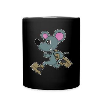 Mouse Jogger Jogging Sport - Mug uni - noir - Devant