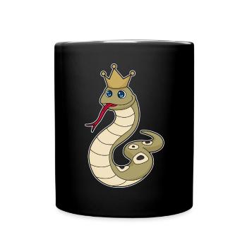 Couronne de serpent - Mug uni - noir - Devant