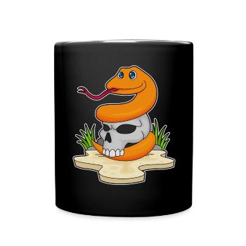 Snake Skull - Full Colour Mug - black - Front