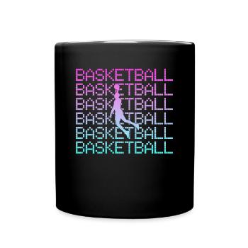 Basket-ball - Mug uni - noir - Devant