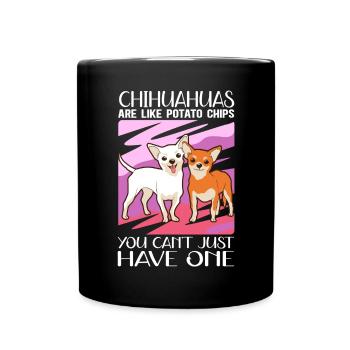 Chihuahua Dogs | Dog Owner Gift - Full Colour Mug - black - Front