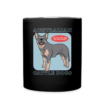 | australienne des chiens de bétail Cadeau de propriétaire de chien - Mug uni - noir - Devant
