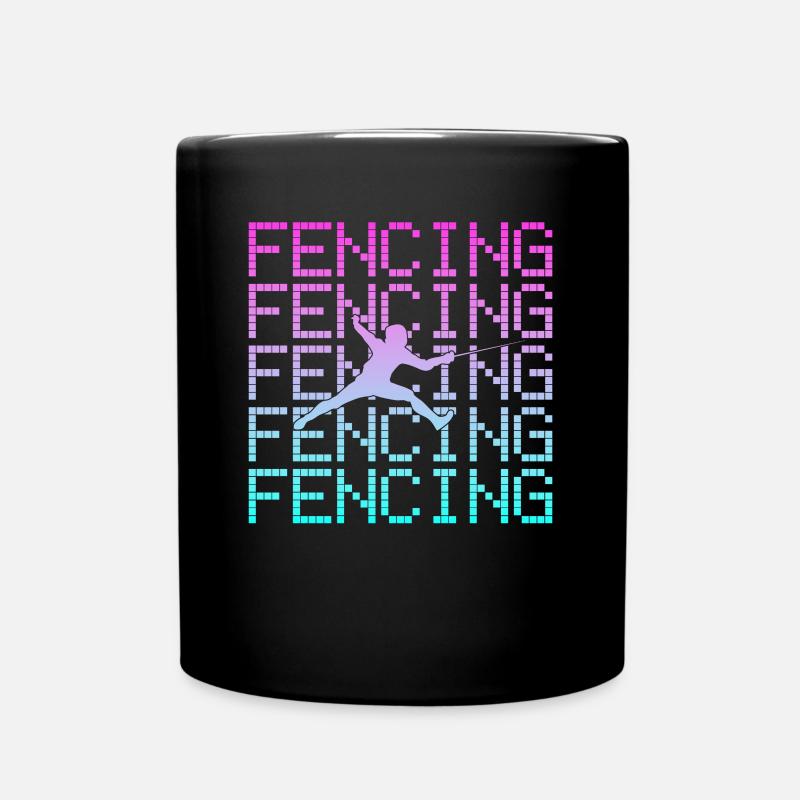 Fechten - Tasse einfarbig - Schwarz
