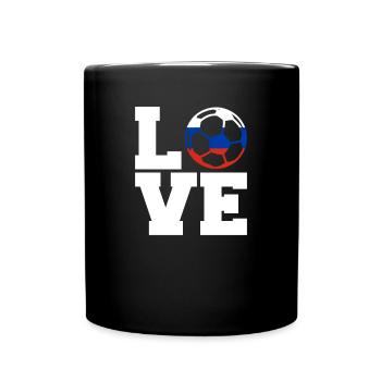 Football Amour Russie - Mug uni - noir - Devant