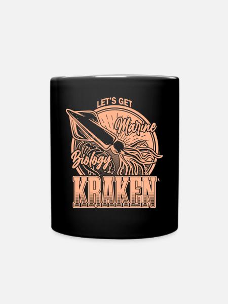 Obtenons Kraken Funny Squid Marine Biologist Sea - Mug uni - noir