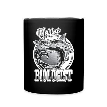 Marine Biologist Hammerhead Shark Marine Biology - Full Colour Mug - black - Front