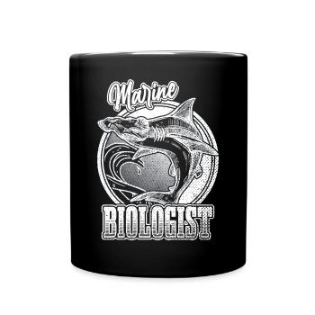 Marine Biologist Hammerhead Shark Marine Biology - Full Colour Mug - black - Front