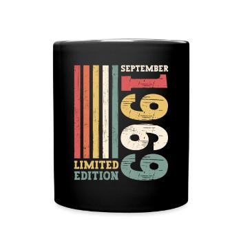 Limited Edition September 1969 53rd birthday - Full Colour Mug - black - Front